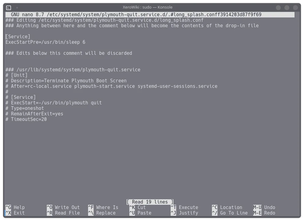 Plymouth Delay Config