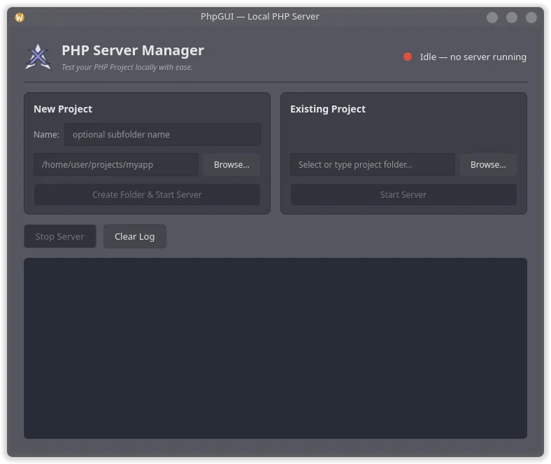 XeroLinux Php Server GUI